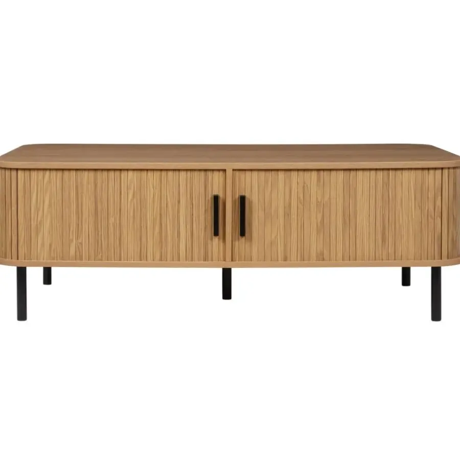 Salontafels-Beliani BRADLEY - Salontafel - Lichthout/Zwart - MDF