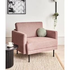 Beliani BREDA - Fauteuil - Roze - Polyester