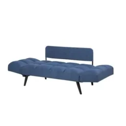 Slaapbanken|Slaapbanken-Beliani BREKKE - Slaapbank - Blauw - Polyester