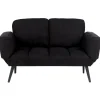 Beliani BREKKE - Slaapbank - Zwart - Polyester