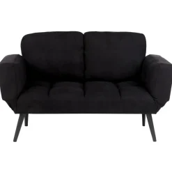 Beliani BREKKE - Slaapbank - Zwart - Polyester