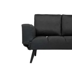 Beliani BREKKE - Slaapbank - Zwart - Polyester