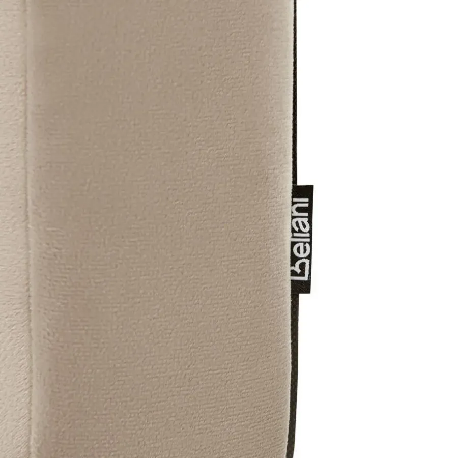 Beliani BRIN - Tweepersoonsbed - Taupe - 140 x 200 cm - Fluweel