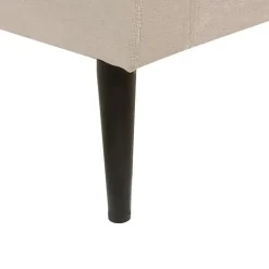 Beliani BRIN - Tweepersoonsbed - Taupe - 140 x 200 cm - Fluweel