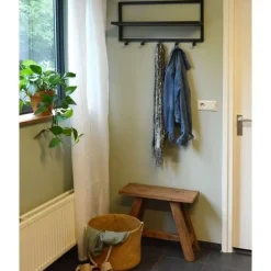 Brix - Kapstok Bono - Mangohout en Gecoat Staal - 15x70x30