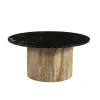 Salontafels-Brix - Salontafel Nova - Mangohout Marmer - 70x70x36