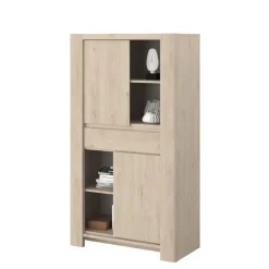Buffetkasten-Parisot Buffetkast Porto 90cm met 2 deuren & 1 lade - jackson eik
