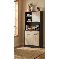 Buffetkasten-CBA Buffetkast Romanie-Kronberg eik/matzwart