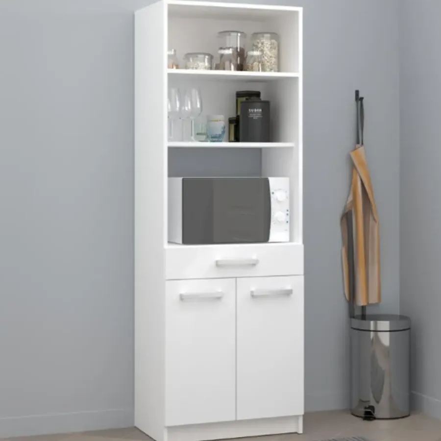 Buffetkasten-Parisot Buffetkast Unya met 2 deuren- 1 lade - wit