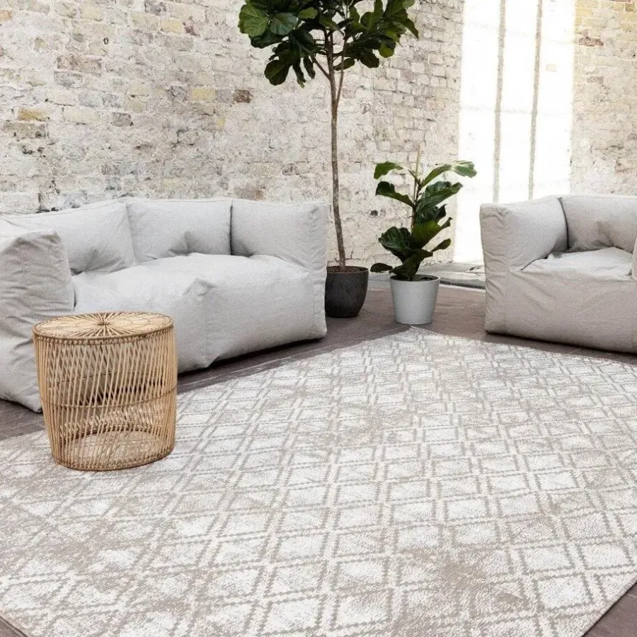 Eva Interior Buiten vloerkleed Frost - Bruin/grijs- dubbelzijdig - - 200 x 20...