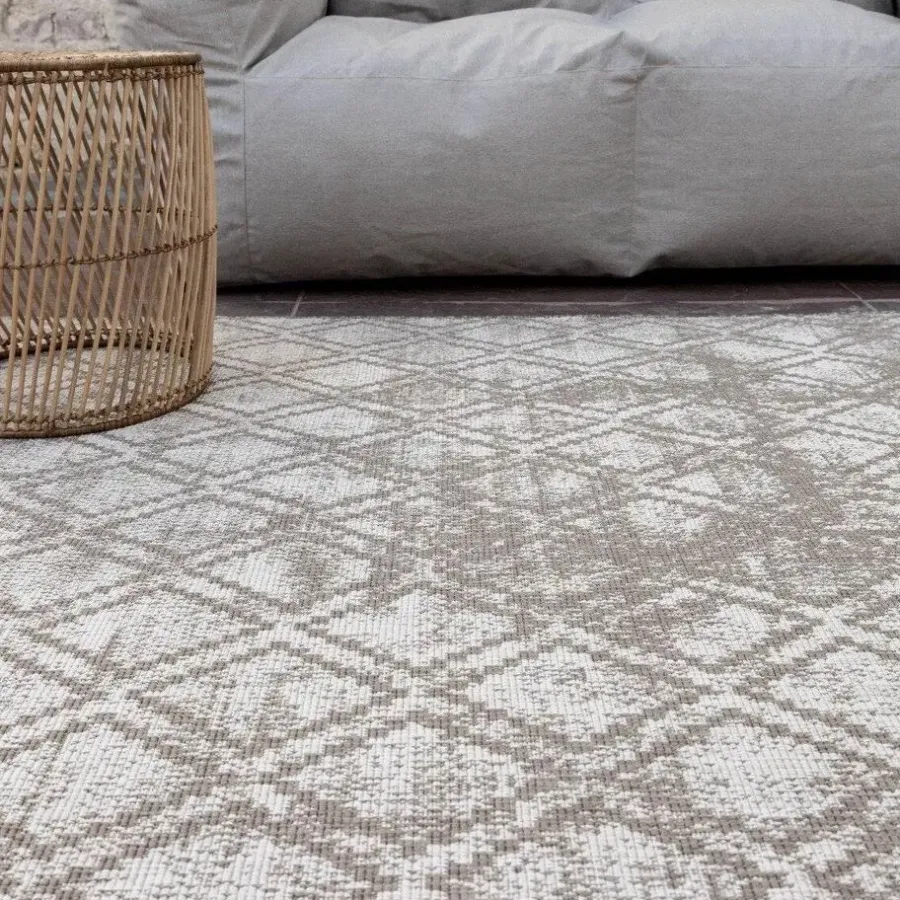 Eva Interior Buiten vloerkleed Frost - Bruin/grijs- dubbelzijdig - - 200 x 20...