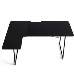 Merkloos Bureau - Game bureau - Hoekbureau - 160 x 100 x 75 - Zwart