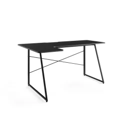 Merkloos Bureau - Game bureau - Hoekbureau - 160 x 100 x 75 - Zwart