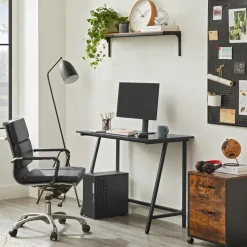Bureaus-Merkloos Bureau - industrieel - 100x50x75 cm - zwart