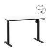 Homeworx Bureau zit/sta elektrisch verstelbaar - wit/zwart - 75/118x120x70 cm