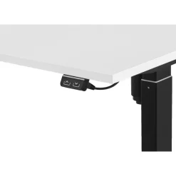 Homeworx Bureau zit/sta elektrisch verstelbaar - wit/zwart - 75/118x120x70 cm