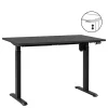 Zit-Sta-Bureaus-Homeworx Bureau zit/sta elektrisch verstelbaar - zwart/zwart - 75/118x120x70 cm