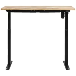 Zit-Sta-Bureaus-Homeworx Bureau zit/sta elektrisch verstelbaar – mangohout/zwart - 75/118x120x70 cm