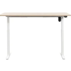 Zit-Sta-Bureaus-Homeworx Bureau zit/sta elektrisch verstelbaar – eikenkleur/wit - 75/118x160x80 cm