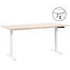 Homeworx Bureau zit/sta handmatig verstelbaar – eikenkleur/wit - 75/118x160x80 cm