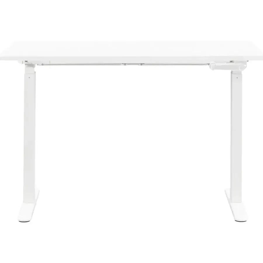 Homeworx Bureau zit/sta handmatig verstelbaar - wit/wit - 75/118x120x70 cm