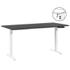 Homeworx Bureau zit/sta handmatig verstelbaar - zwart/wit - 75/118x160x80 cm