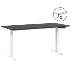 Homeworx Bureau zit/sta handmatig verstelbaar - zwart/wit - 75/118x160x80 cm