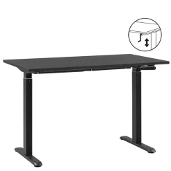 Zit-Sta-Bureaus-Homeworx Bureau zit/sta handmatig verstelbaar - zwart/zwart - 75/118x120x70 cm