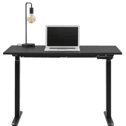 Zit-Sta-Bureaus-Homeworx Bureau zit/sta handmatig verstelbaar - zwart/zwart - 75/118x120x70 cm