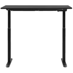 Zit-Sta-Bureaus-Homeworx Bureau zit/sta handmatig verstelbaar - zwart/zwart - 75/118x120x70 cm