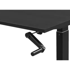 Zit-Sta-Bureaus-Homeworx Bureau zit/sta handmatig verstelbaar - zwart/zwart - 75/118x120x70 cm