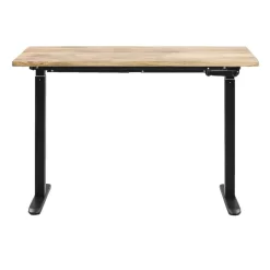 Zit-Sta-Bureaus-Homeworx Bureau zit/sta handmatig verstelbaar – mangohout/zwart - 75/118x120x70 cm