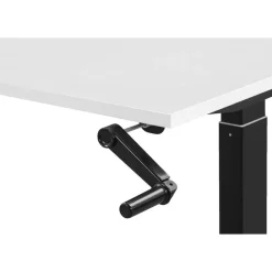 Zit-Sta-Bureaus-Homeworx Bureau zit/sta handmatig verstelbaar - wit/zwart - 75/118x120x70 cm