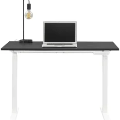 Zit-Sta-Bureaus-Homeworx Bureau zit/sta handmatig verstelbaar - zwart/wit - 75/118x120x70 cm