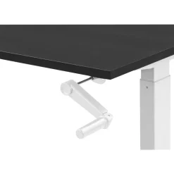 Zit-Sta-Bureaus-Homeworx Bureau zit/sta handmatig verstelbaar - zwart/wit - 75/118x120x70 cm