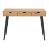 Bureaus-Leen Bakker Bureau Montijo - eiken/zwart - 77,1x110x50 cm