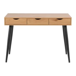 Bureaus-Leen Bakker Bureau Montijo - eiken/zwart - 77,1x110x50 cm