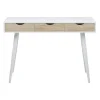 Bureaus-Leen Bakker Bureau Montijo - wit/bruin - 77,1x110x50 cm