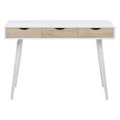 Bureaus-Leen Bakker Bureau Montijo - wit/bruin - 77,1x110x50 cm