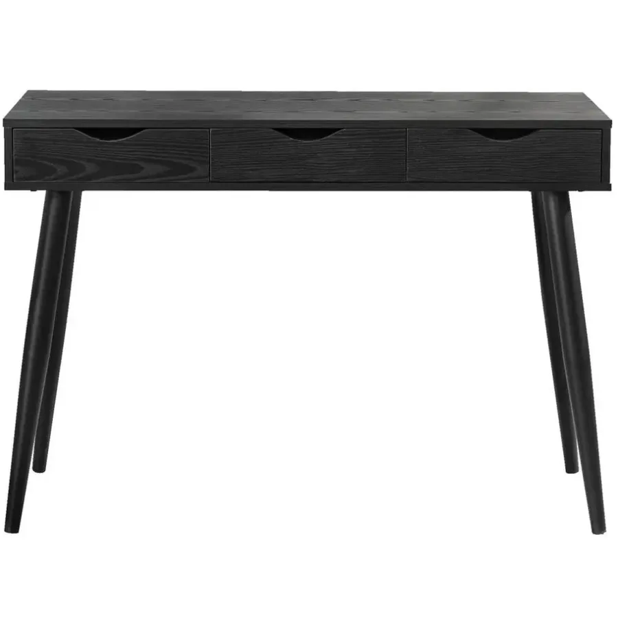 Bureaus-Leen Bakker Bureau Montijo - zwart - 77,1x110x50 cm