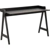 Bureaus-Leen Bakker Bureau Mylo - zwart - 80x126,6x51,6 cm