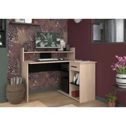 Parisot Bureau Professional 102cm- zwart/eik