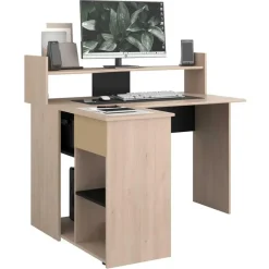 Parisot Bureau Professional 102cm- zwart/eik