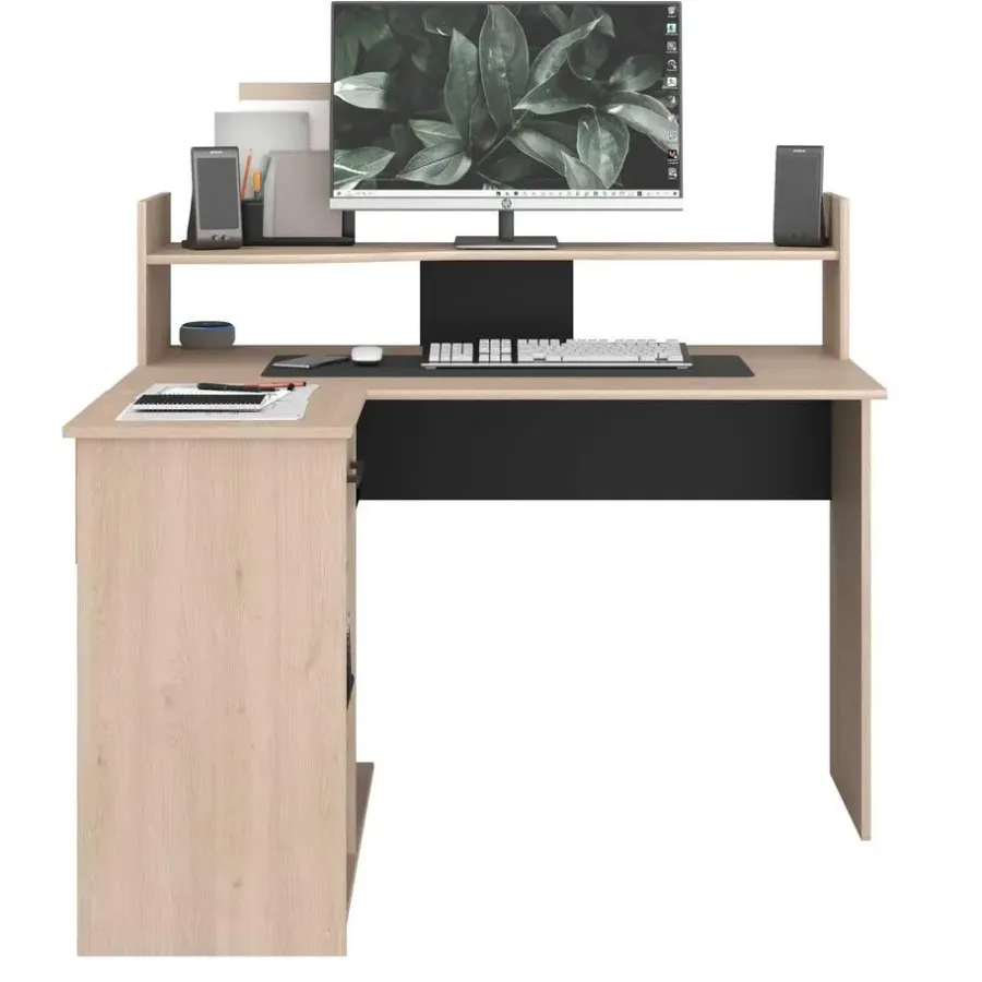 Parisot Bureau Professional 102cm- zwart/eik