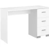 Leen Bakker Bureau Timo - wit - 75,5x120x50 cm