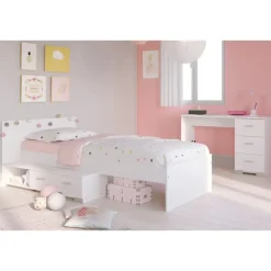 Leen Bakker Bureau Timo - wit - 75,5x120x50 cm