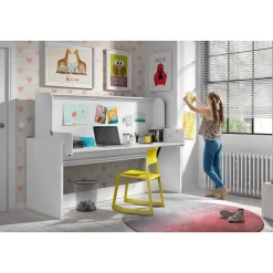 Kinderbedden-Vipack Bureaubed Denver - wit