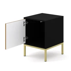 Homlando Bureaucontainer Ravenna -/Zwart mat/Artisan - Metall - 41x40x55 cm