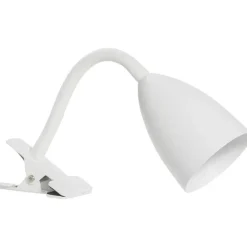 Tafellampen|Bureaulampen-Leen Bakker Bureau-klemlamp knijper - wit metaal - E14 - 35xØ9 cm