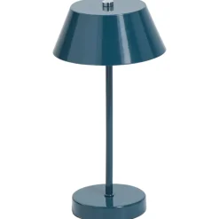 Leen Bakker Bureaulamp Milton petrol G9 - 30x15x15 cm